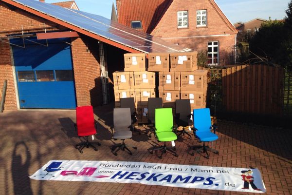 Lieferung Bürostühle bei Heskamp in Messingen