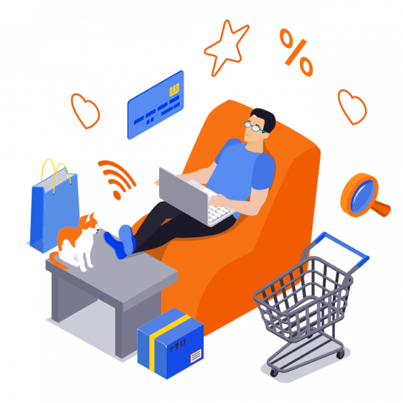 Grafik Onlineshop Heskamp